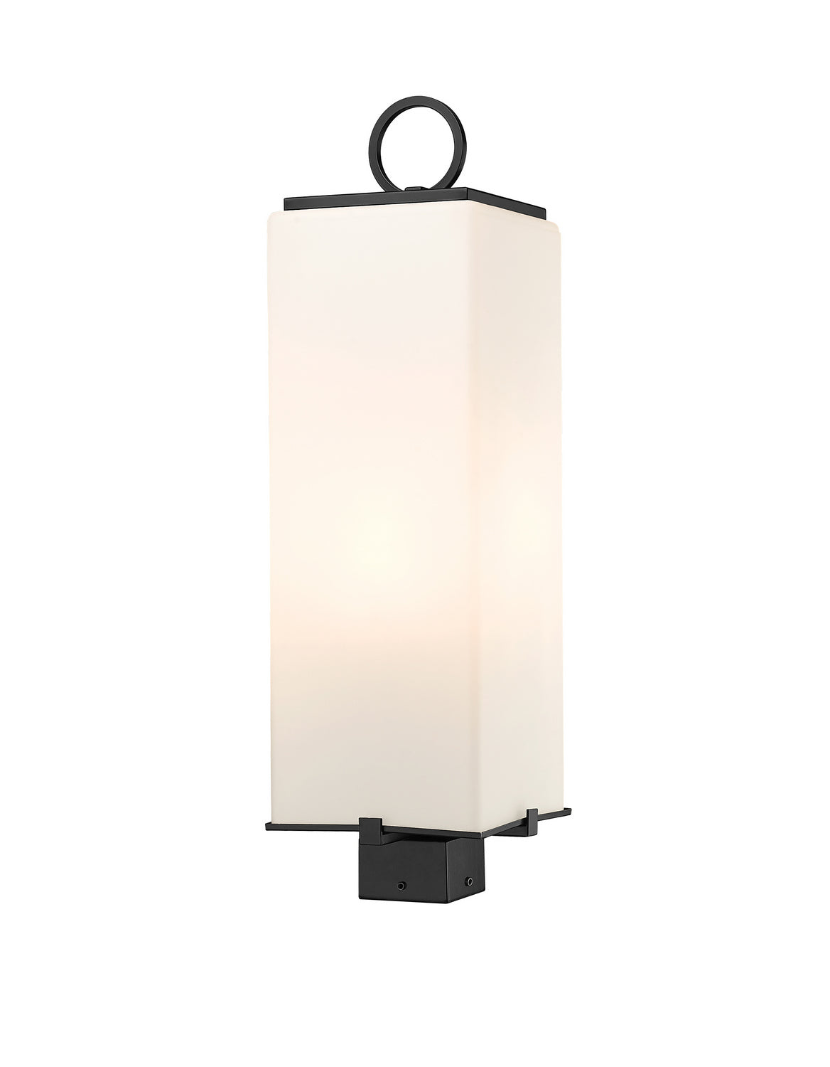 Tête de pôteau extérieure Sana Carré, Opale blanc, 8 1/4" – Z-Lite