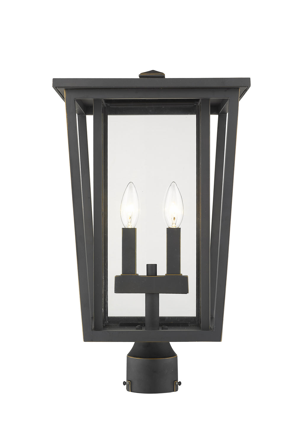 Tête de pôteau extérieure Seoul Rond, Bronze huilé, 11 1/4" – Z-Lite