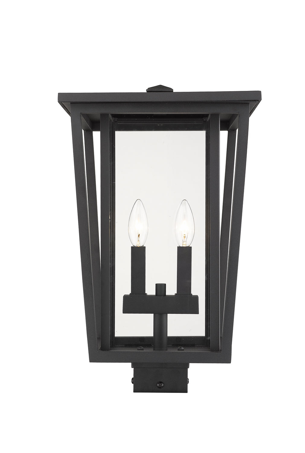 Tête de pôteau extérieure Seoul Carré, Noir, 11 1/4" – Z-Lite