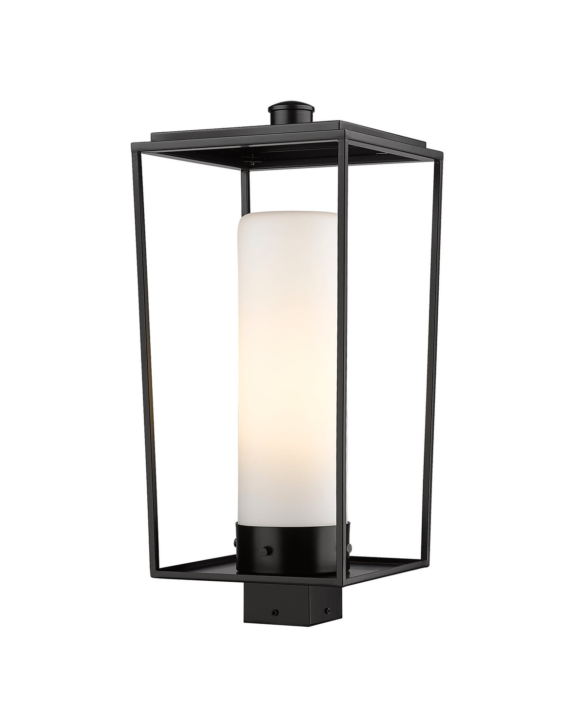 Tête de pôteau extérieure Sheridan Carré, 10", Opale blanc – Z-Lite