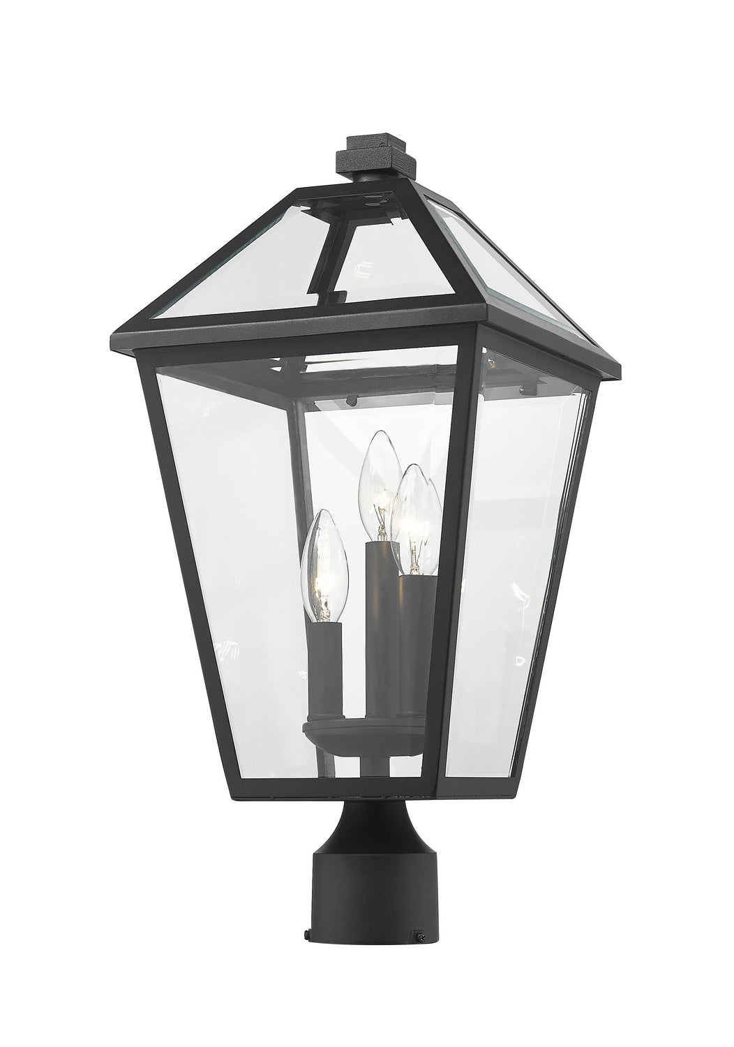Tête de pôteau extérieure Talbot Rond, Noir, 10" – vue 2