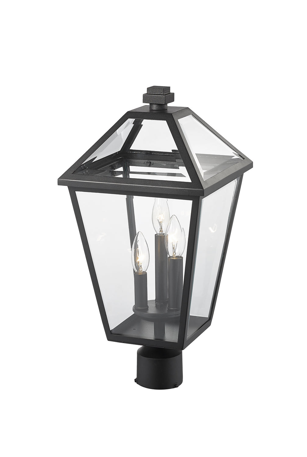 Tête de pôteau extérieure Talbot Rond, Noir, 10" – vue 3