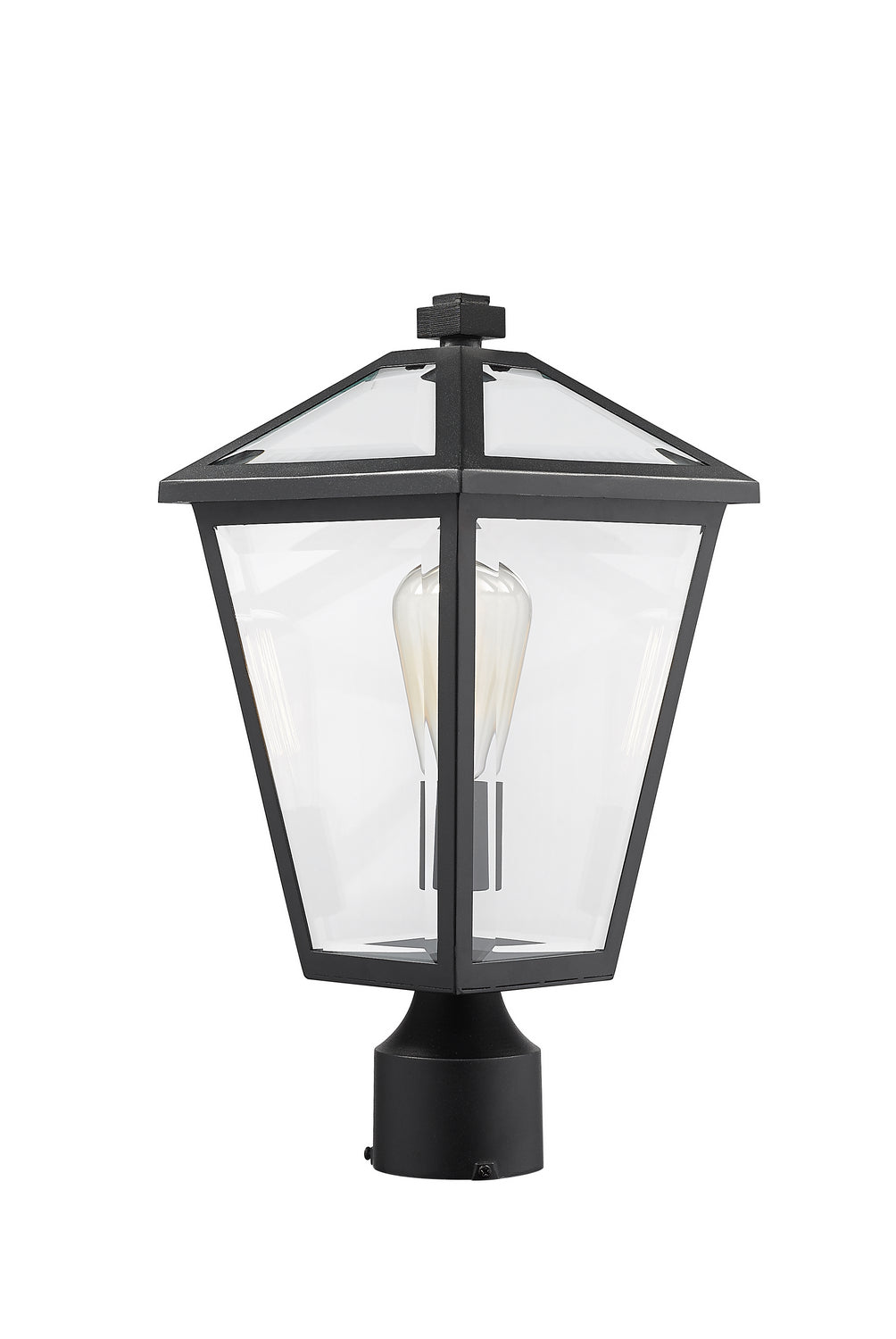 Tête de pôteau extérieure Talbot Rond, Noir, 8 1/4" – vue 4