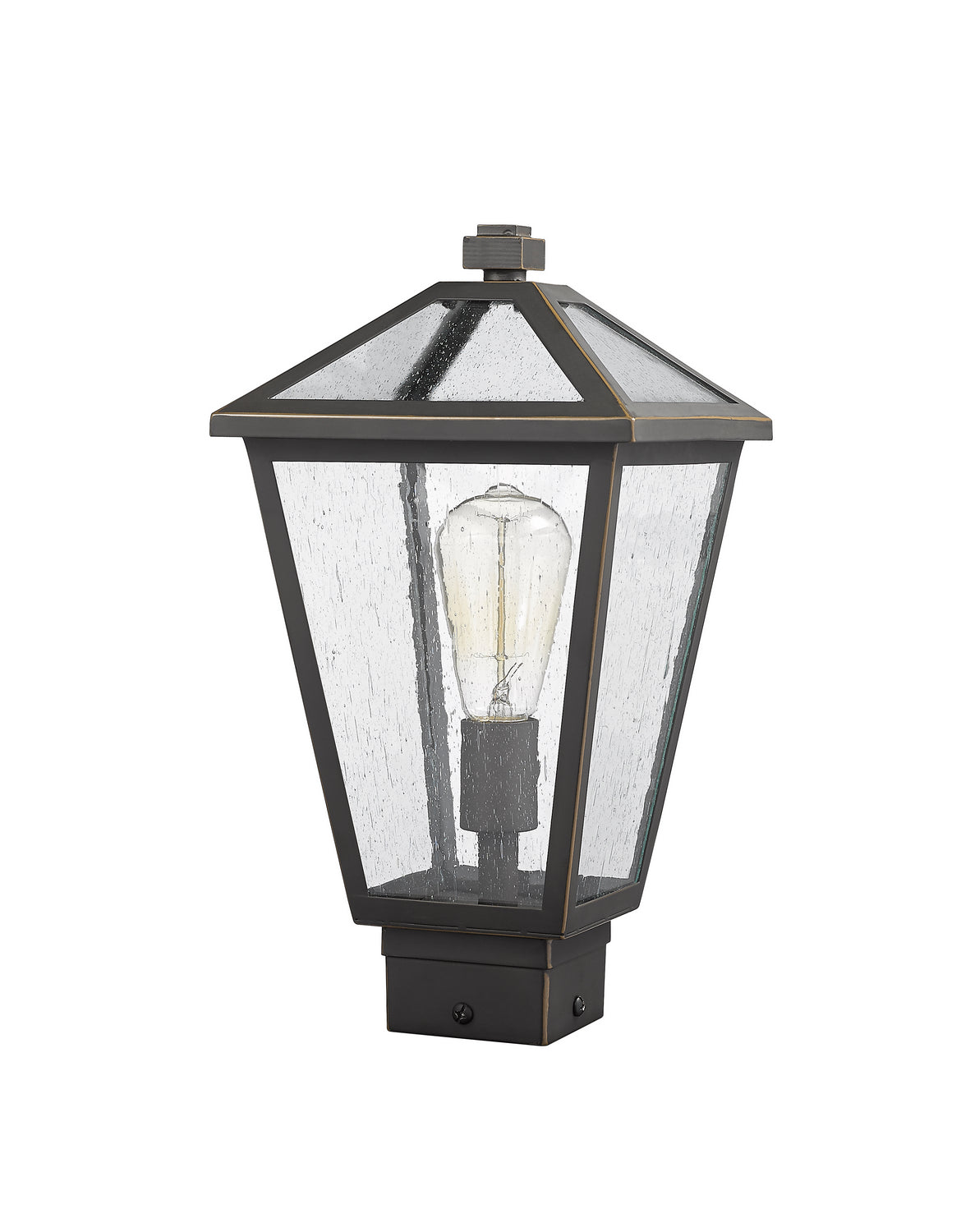 Tête de pôteau extérieure Talbot Carré, Bronze huilé, 8 1/4" – vue 5