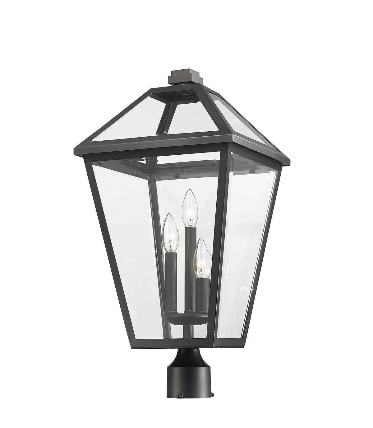 Tête de pôteau extérieure Talbot Rond, Noir, 12 1/4" – vue 2