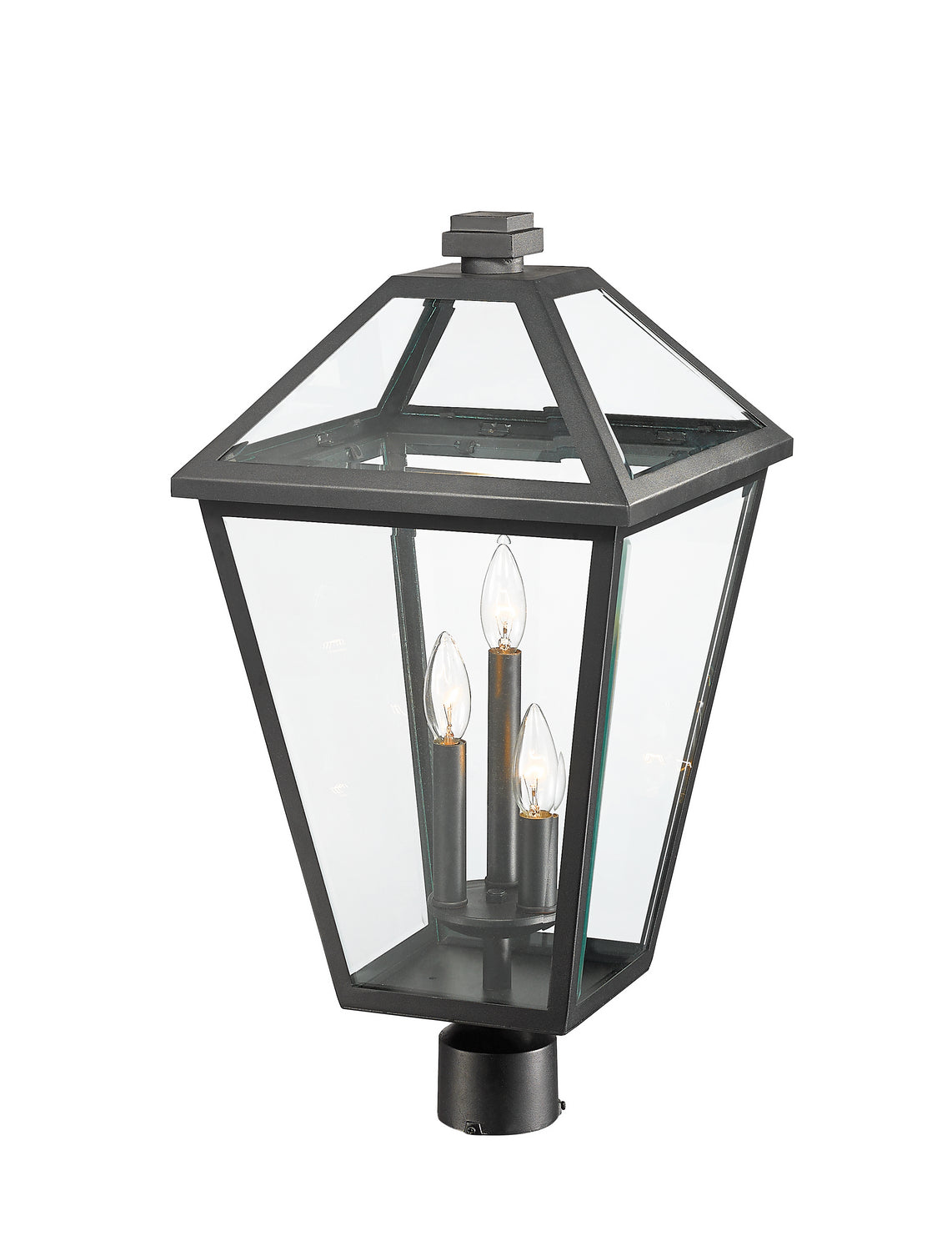 Tête de pôteau extérieure Talbot Rond, Noir, 12 1/4" – vue 3
