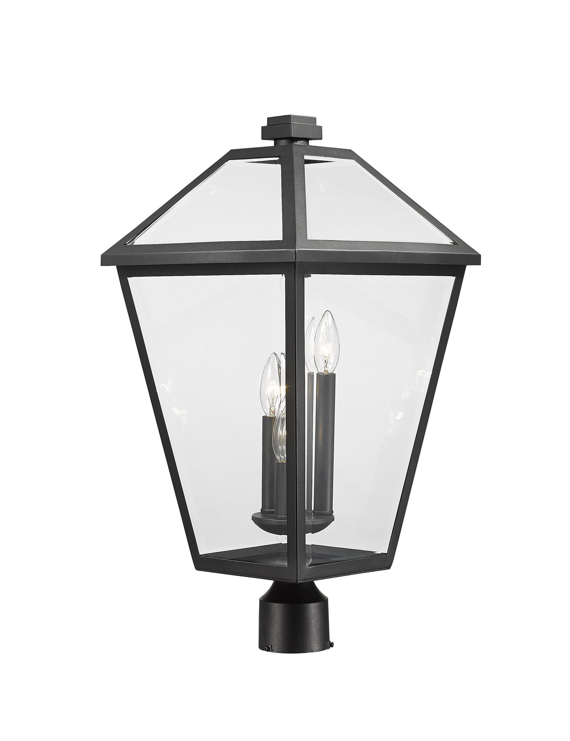 Tête de pôteau extérieure Talbot Rond, Noir, 12 1/4" – vue 4