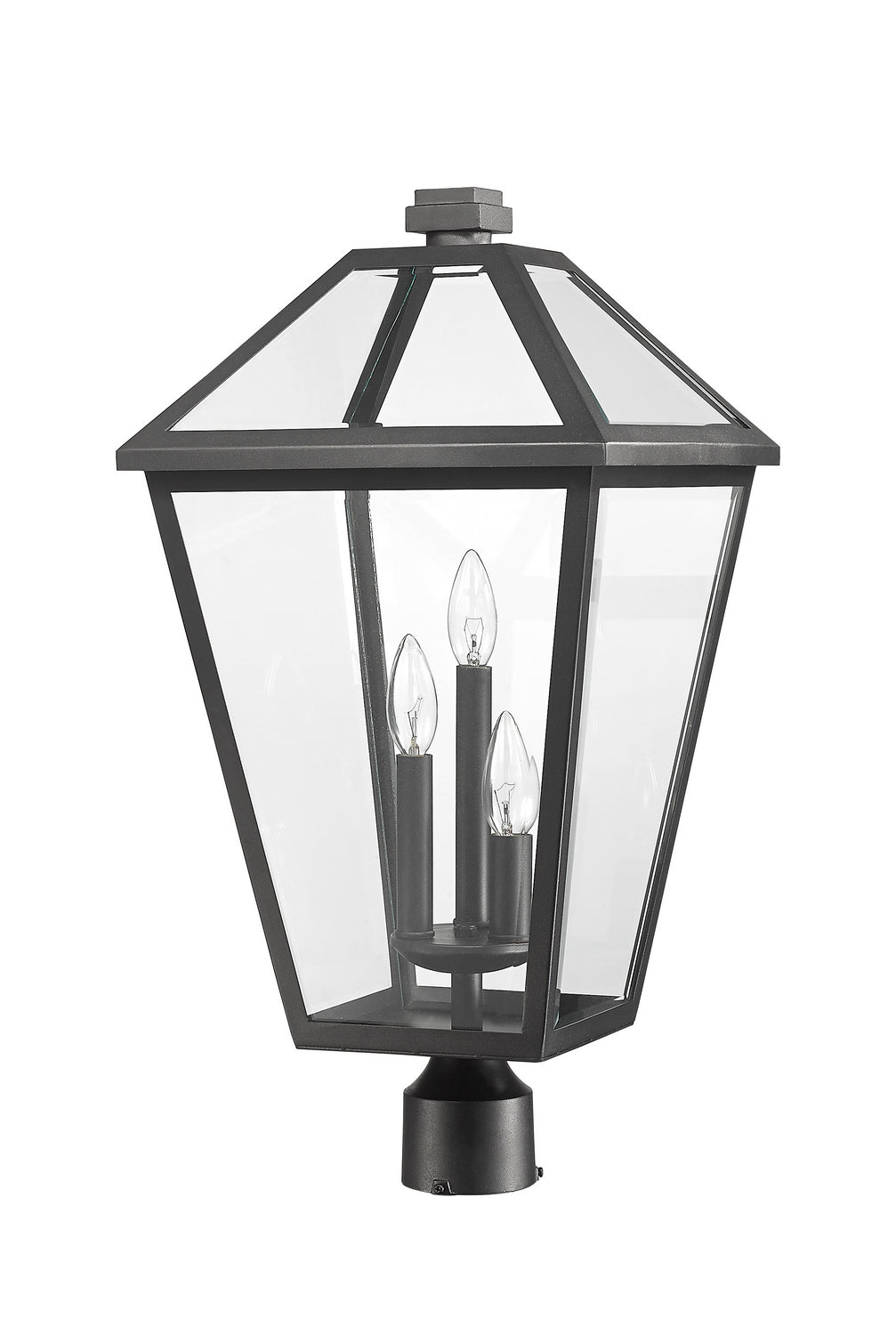 Tête de pôteau extérieure Talbot Rond, Noir, 12 1/4" – vue 5