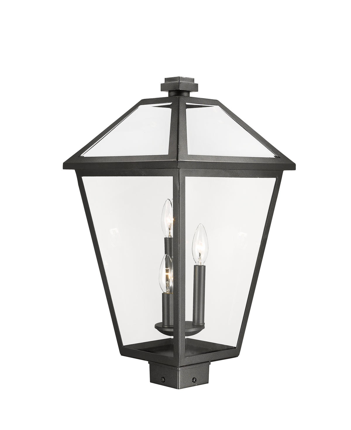 Tête de pôteau extérieure Talbot Carré, Noir, 12 1/4" – vue 4