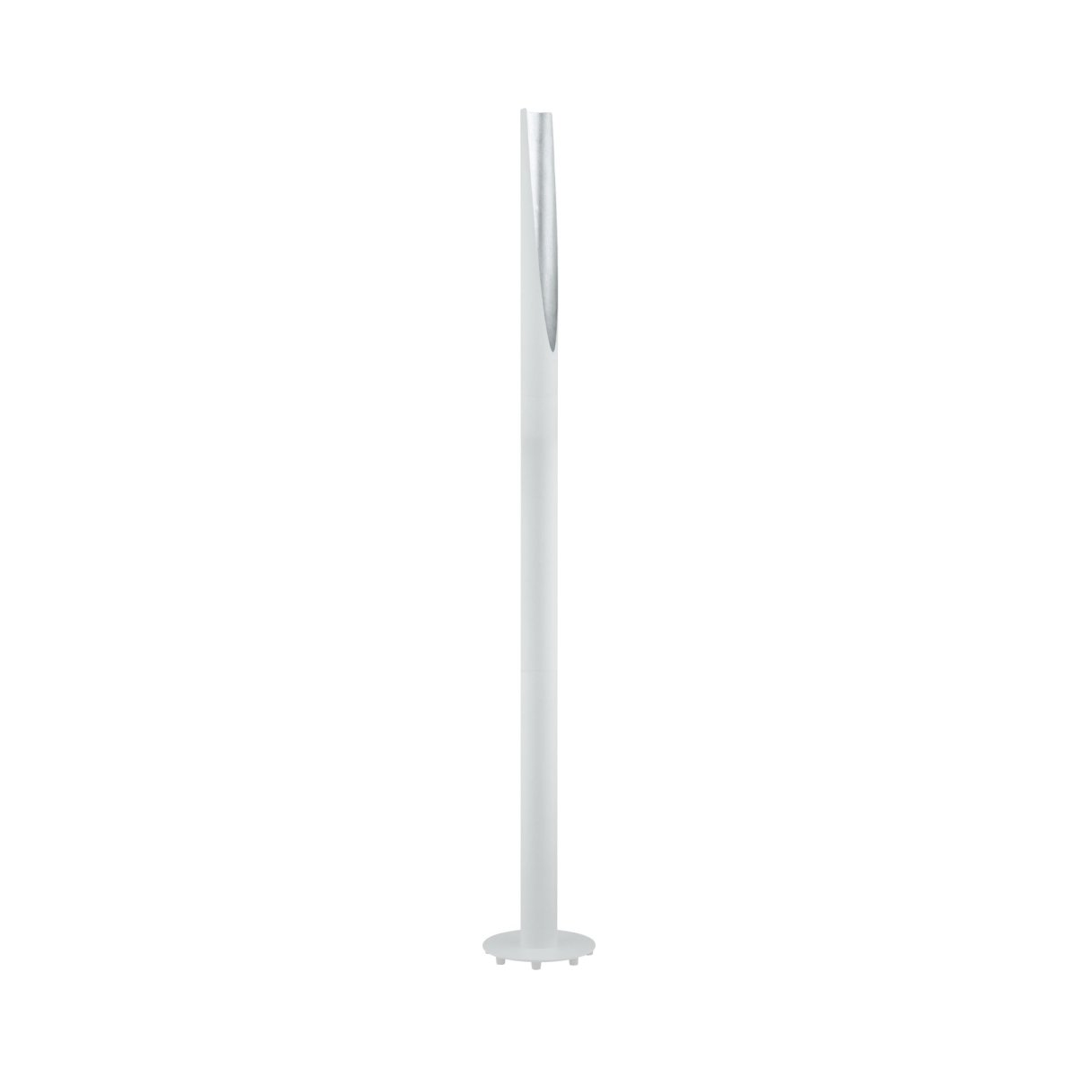 Torchiere Barbotto - Blanc et feuille d'argent by Eglo | Luminaires & cie