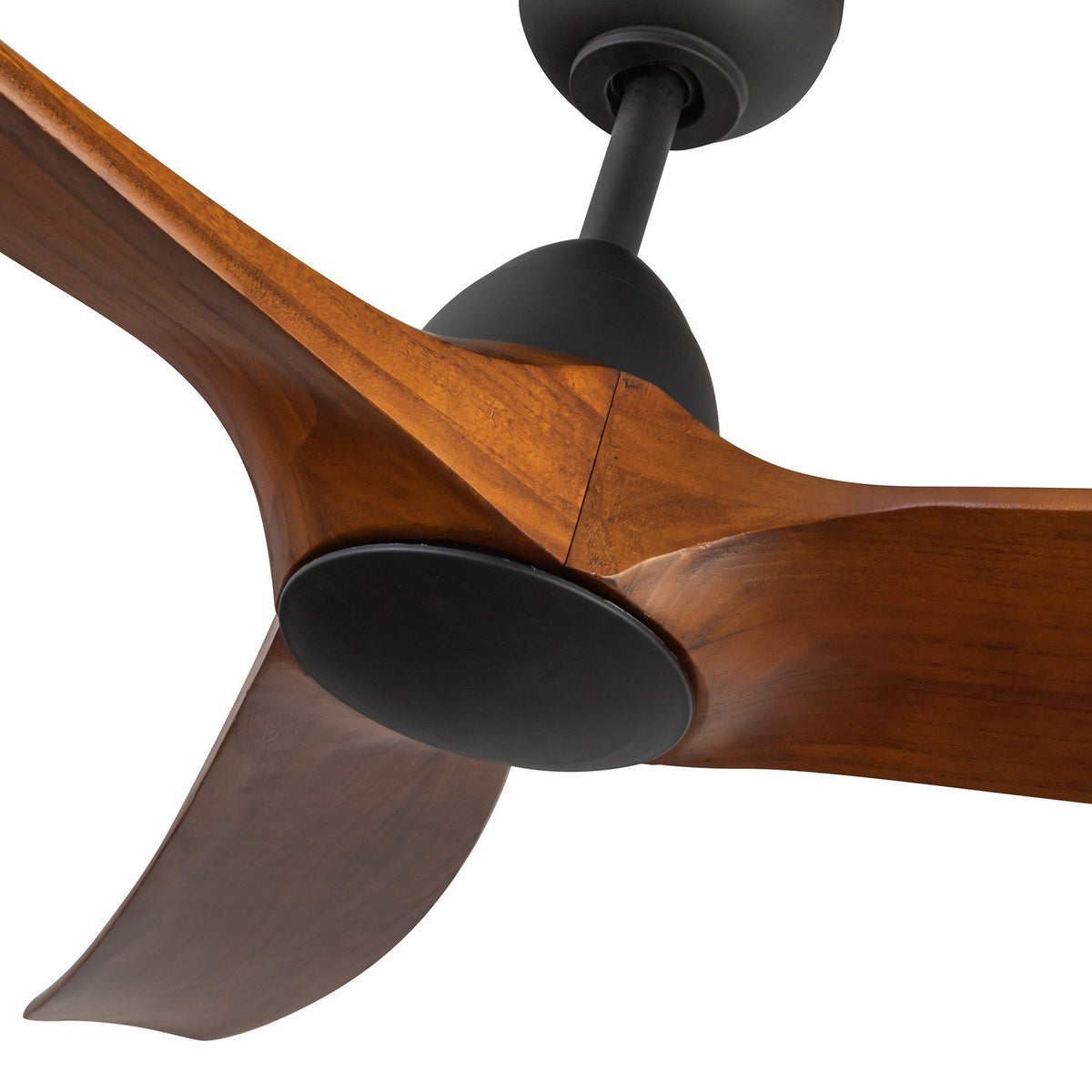 Ventilateur de plafond Baylor Noir mat / Noyer foncé, No – vue 5