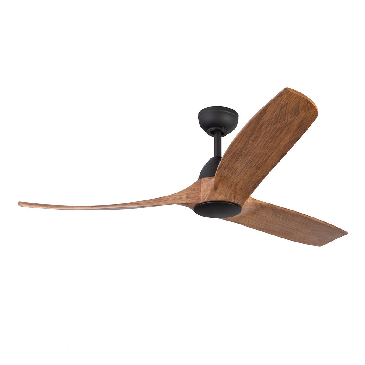 Ventilateur de plafond Baylor Noir mat / Bois naturel, No – vue 2