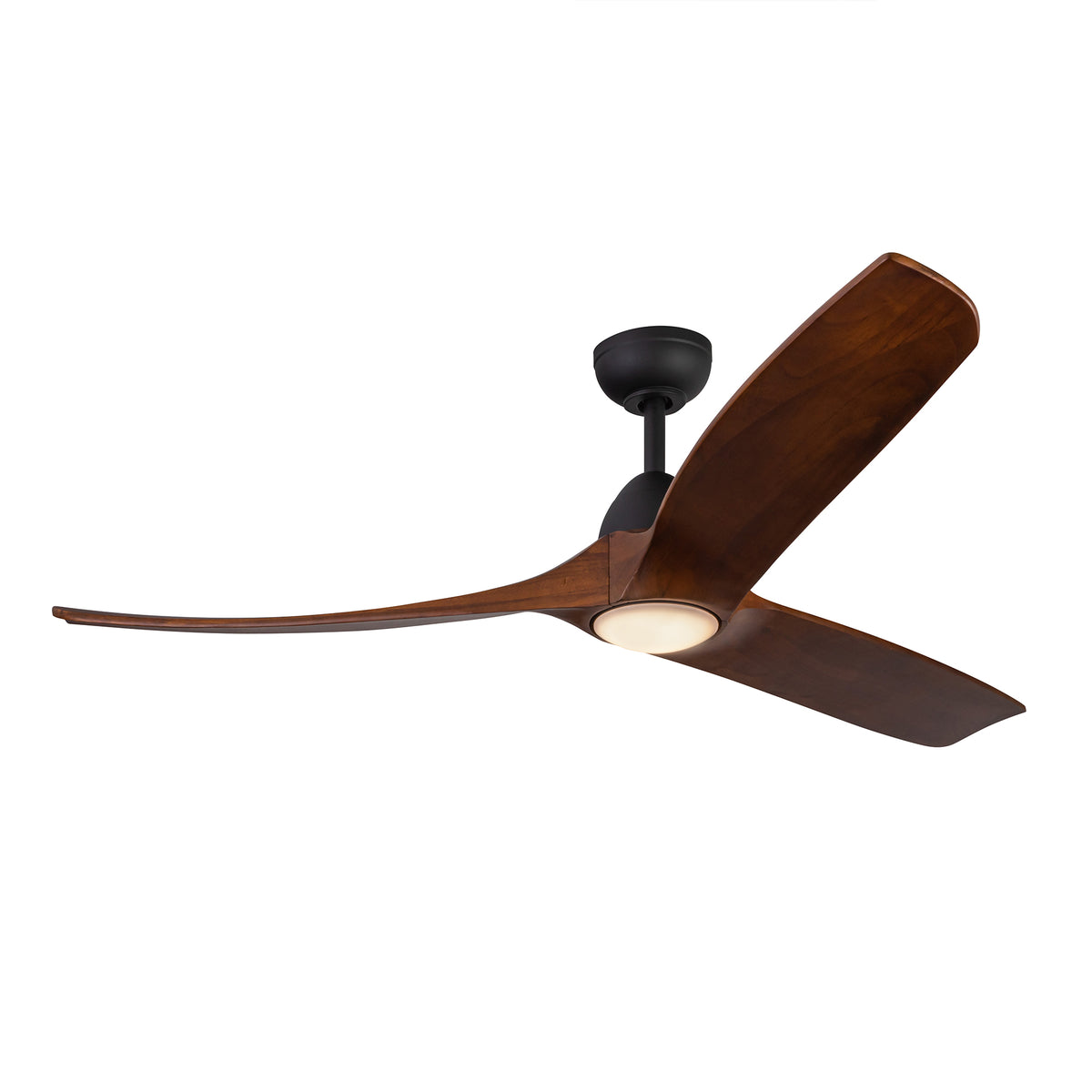 Ventilateur de plafond Baylor Noir mat / Noyer foncé, Yes – vue 2