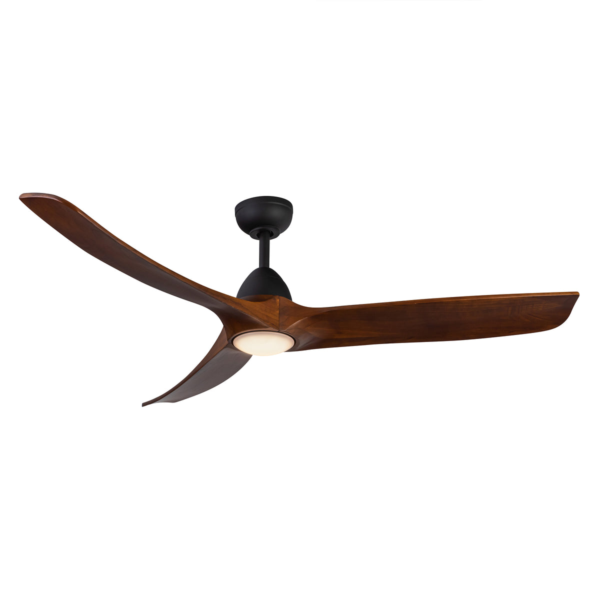 Ventilateur de plafond Baylor Noir mat / Noyer foncé, Yes – vue 3