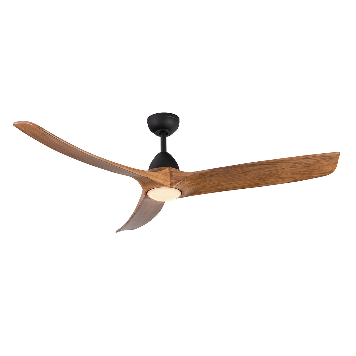 Ventilateur de plafond Baylor Noir mat / Bois naturel, Yes – vue 3