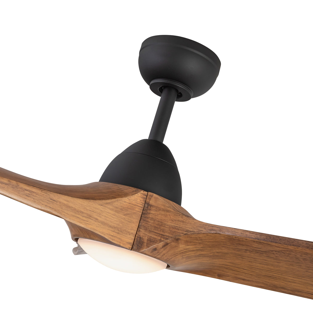 Ventilateur de plafond Baylor Noir mat / Bois naturel, Yes – vue 4