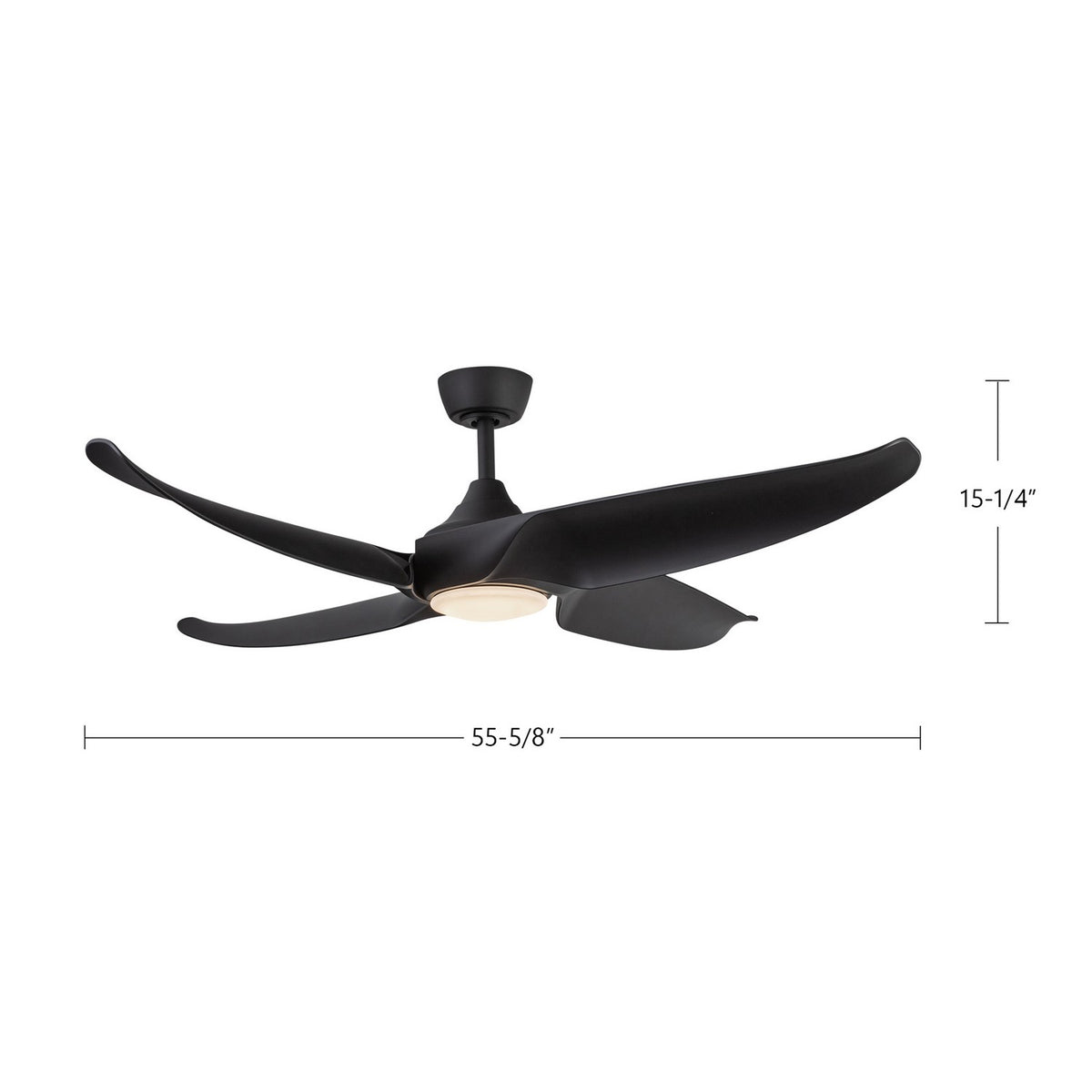 Ventilateur de plafond Coronado Noir, 55 5/8" – vue 10