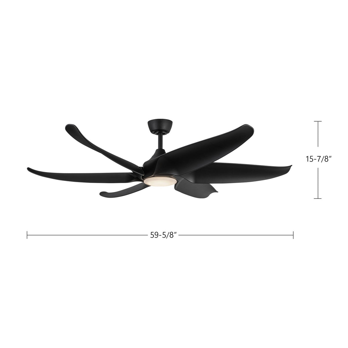 Ventilateur de plafond Coronado Noir, 59 5/8" – vue 9