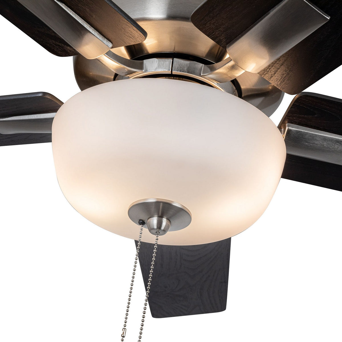 Ventilateur de plafond Erikson Ensemble luminaire avec chaînette, Nickel brossé – vue 3