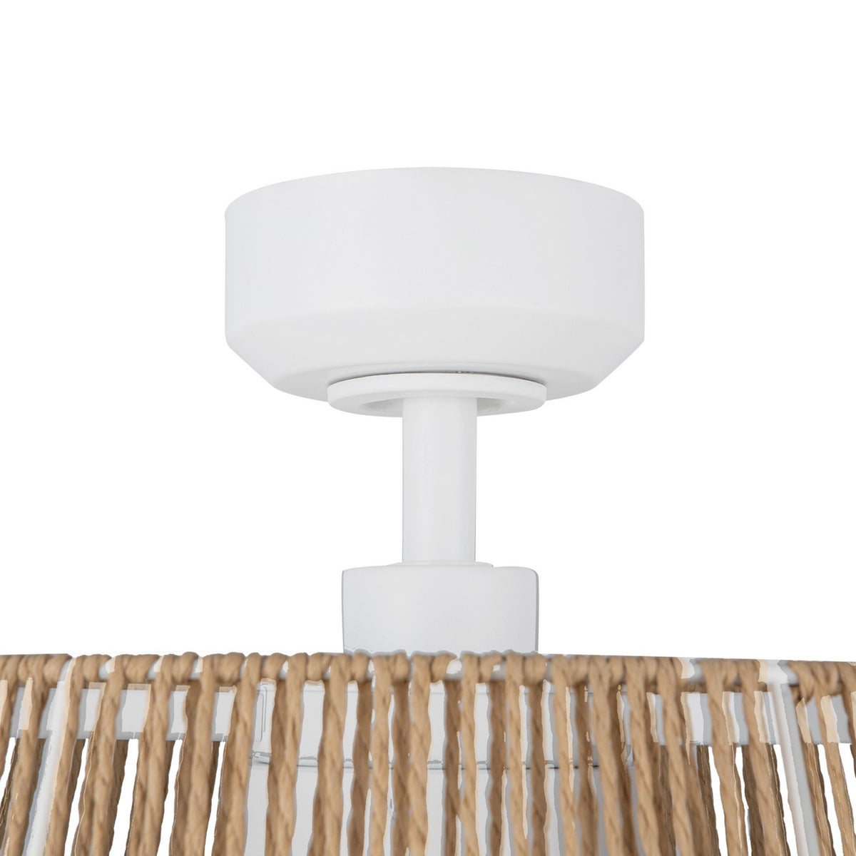 Ventilateur décoratif (Fandelier) Isla Blanc / Corde tressée – vue 4