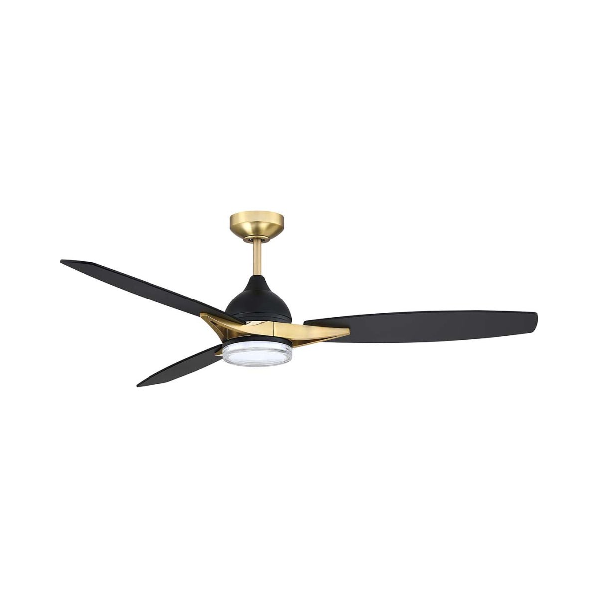 Ventilateur Novum - Noir et laiton by Kendal | Luminaires & cie