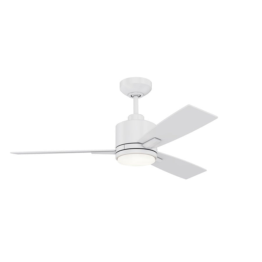 Ventilateur Nuvel - Blanc mat 42" by Kendal | Luminaires & cie