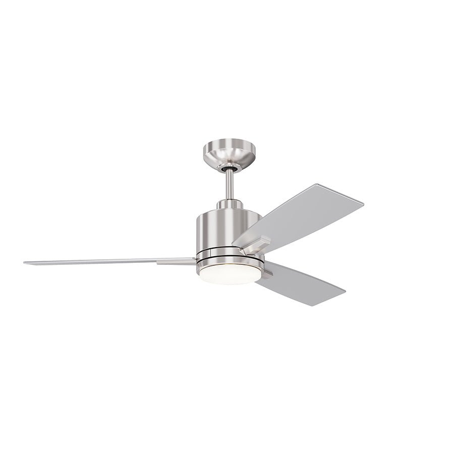 Ventilateur Nuvel - Nickel satiné 42" by Kendal | Luminaires & cie