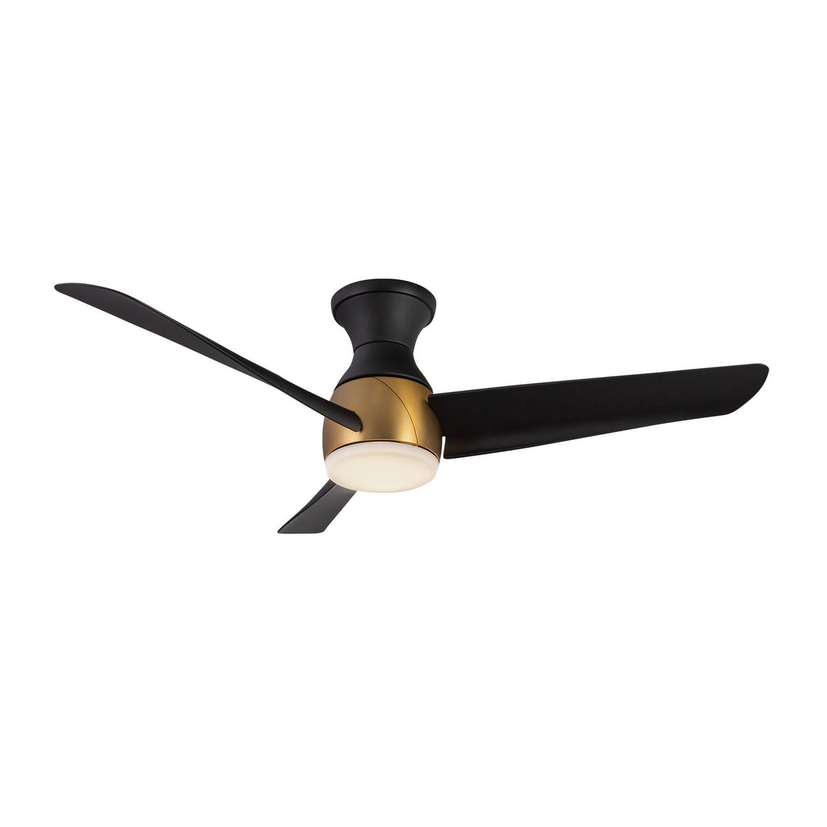 Ventilateur de plafond Thalia Or brossé / Noir, 14 1/8" – Kuzco Lighting