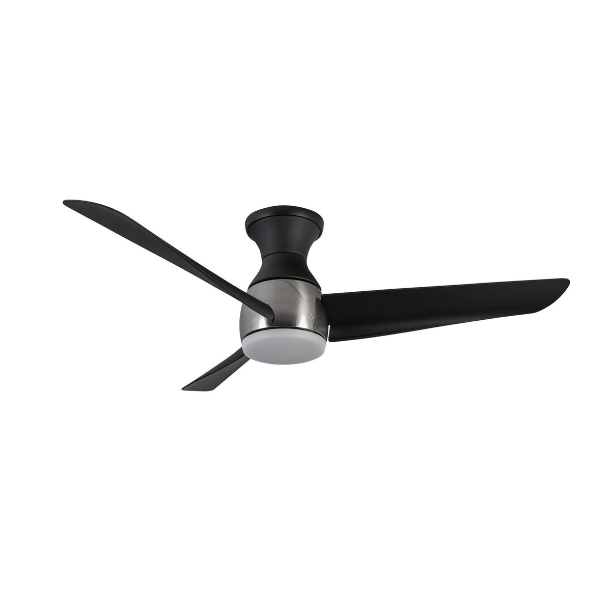 Ventilateur de plafond Thalia Nickel brossé / Noir, 14 1/8" – vue 2