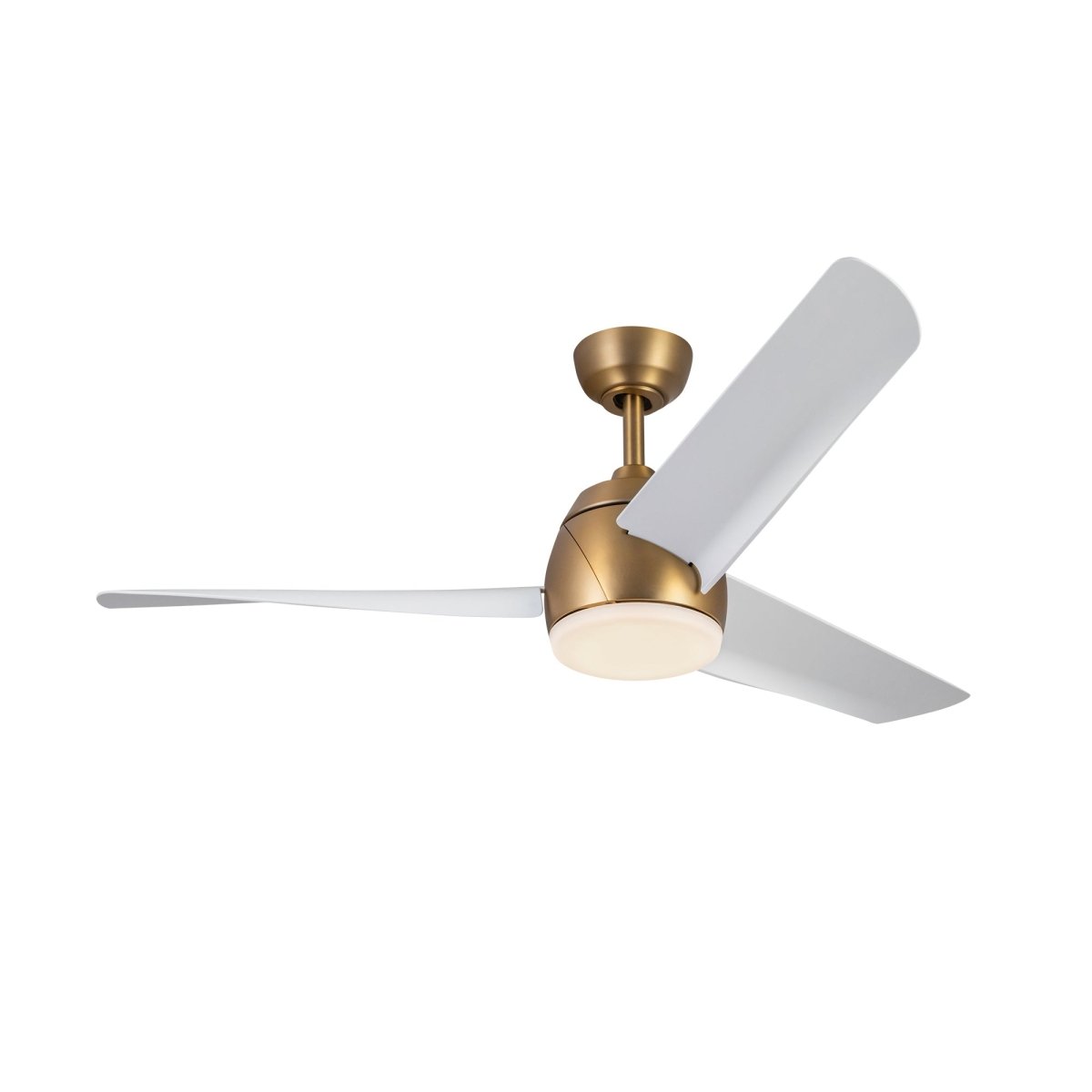 Ventilateur Thalia - Or brossé / blanc mat 16 1/8" by Kuzco Lighting | Luminaires & cie