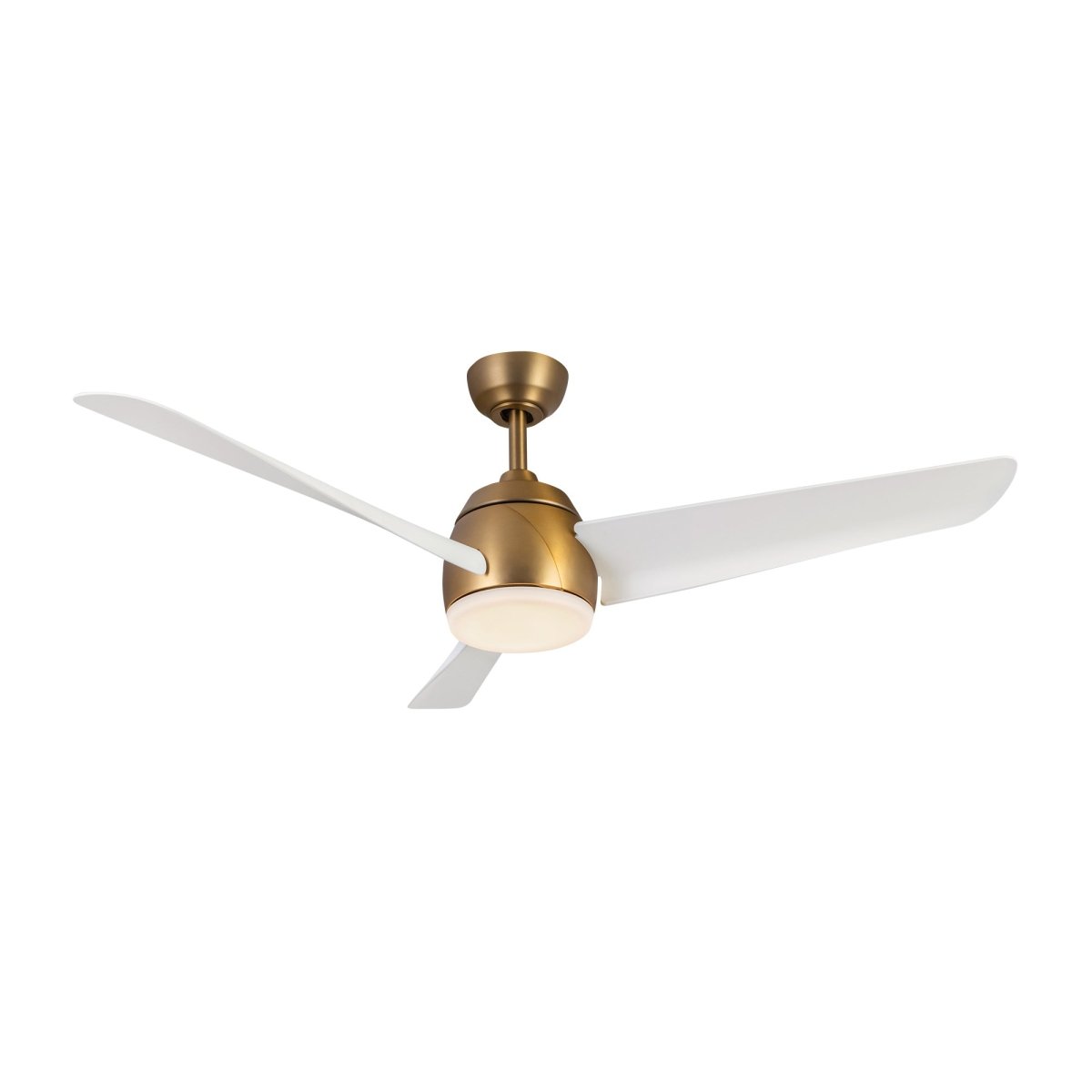 Ventilateur Thalia - Or brossé / blanc mat 16 1/8" by Kuzco Lighting | Luminaires & cie