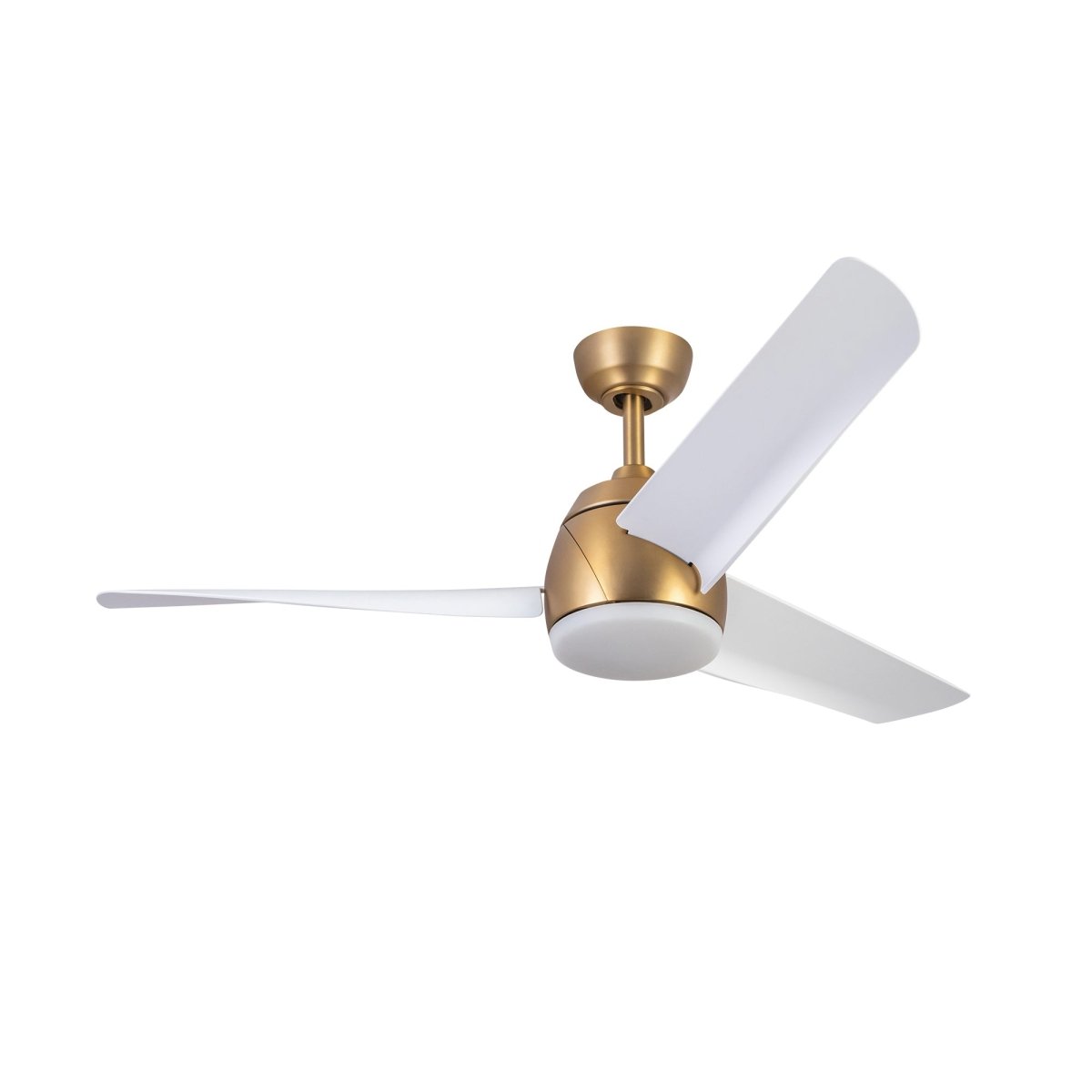 Ventilateur Thalia - Or brossé / blanc mat 16 1/8" by Kuzco Lighting | Luminaires & cie