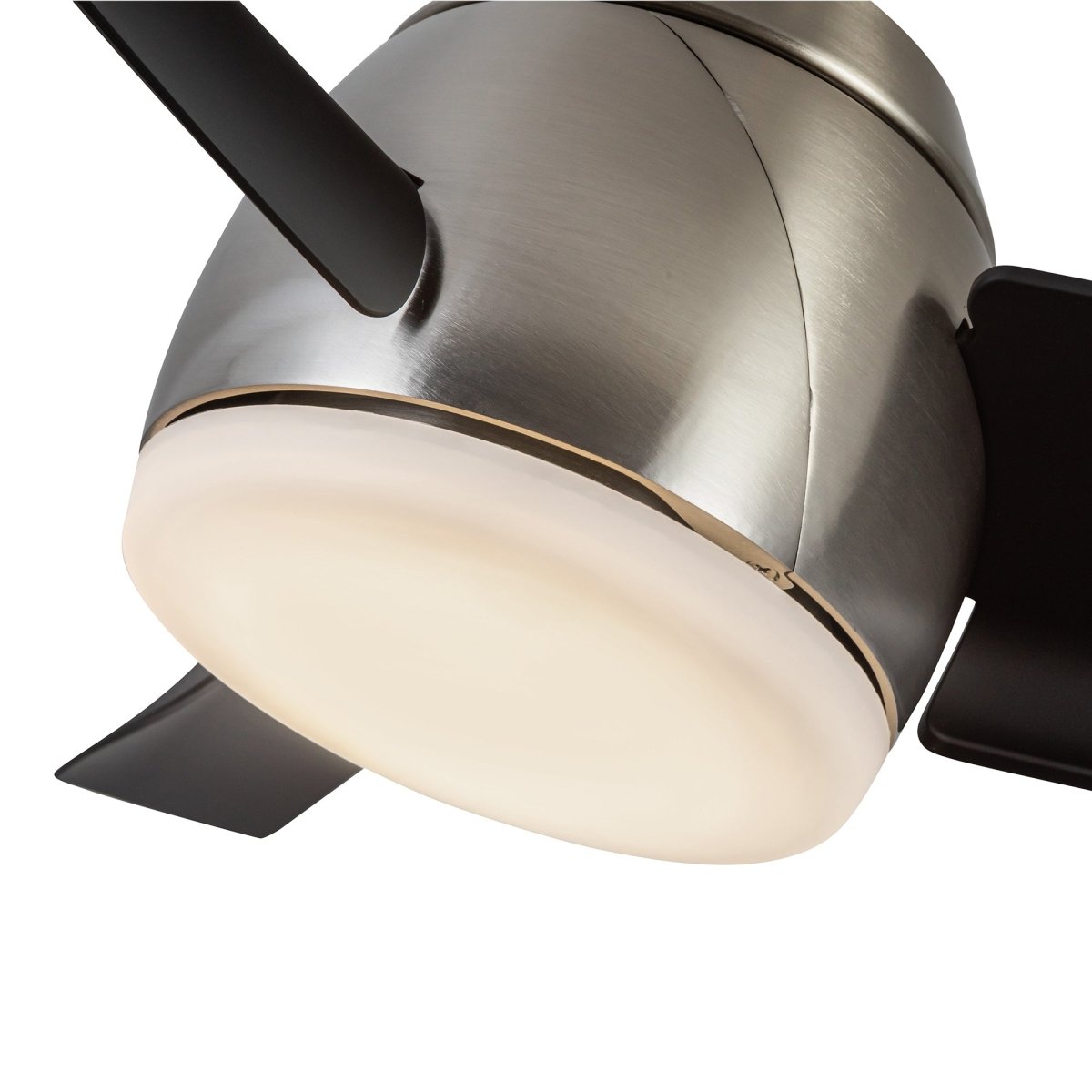 Ventilateur Thalia - Nickel brossé / noir mat 16 1/8" by Kuzco Lighting | Luminaires & cie