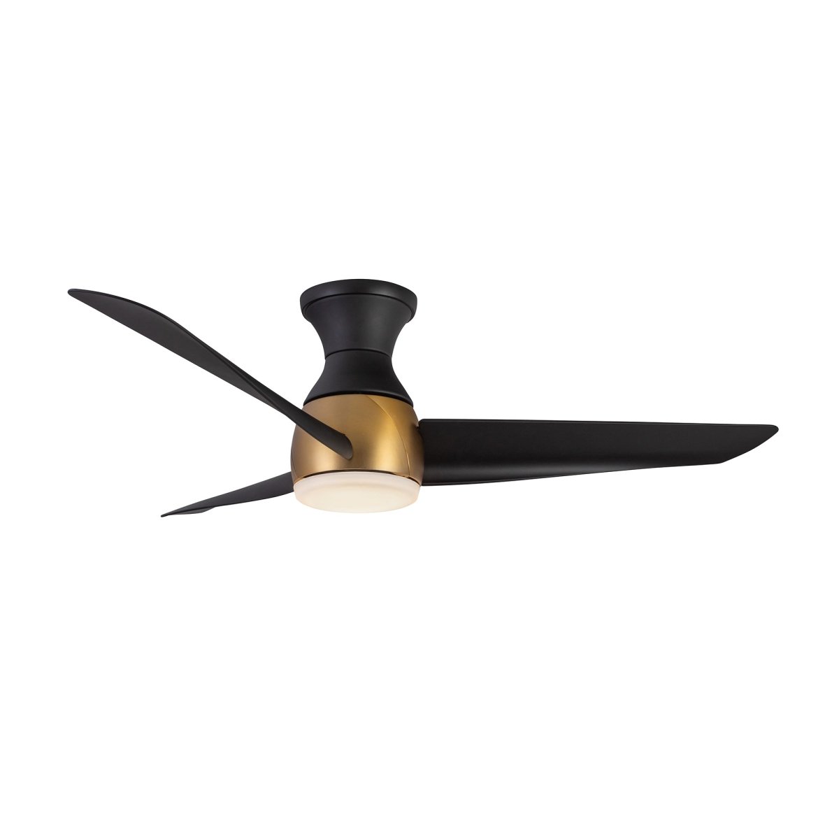 Ventilateur Thalia - Or brossé / noir mat 14 1/8" by Kuzco Lighting | Luminaires & cie