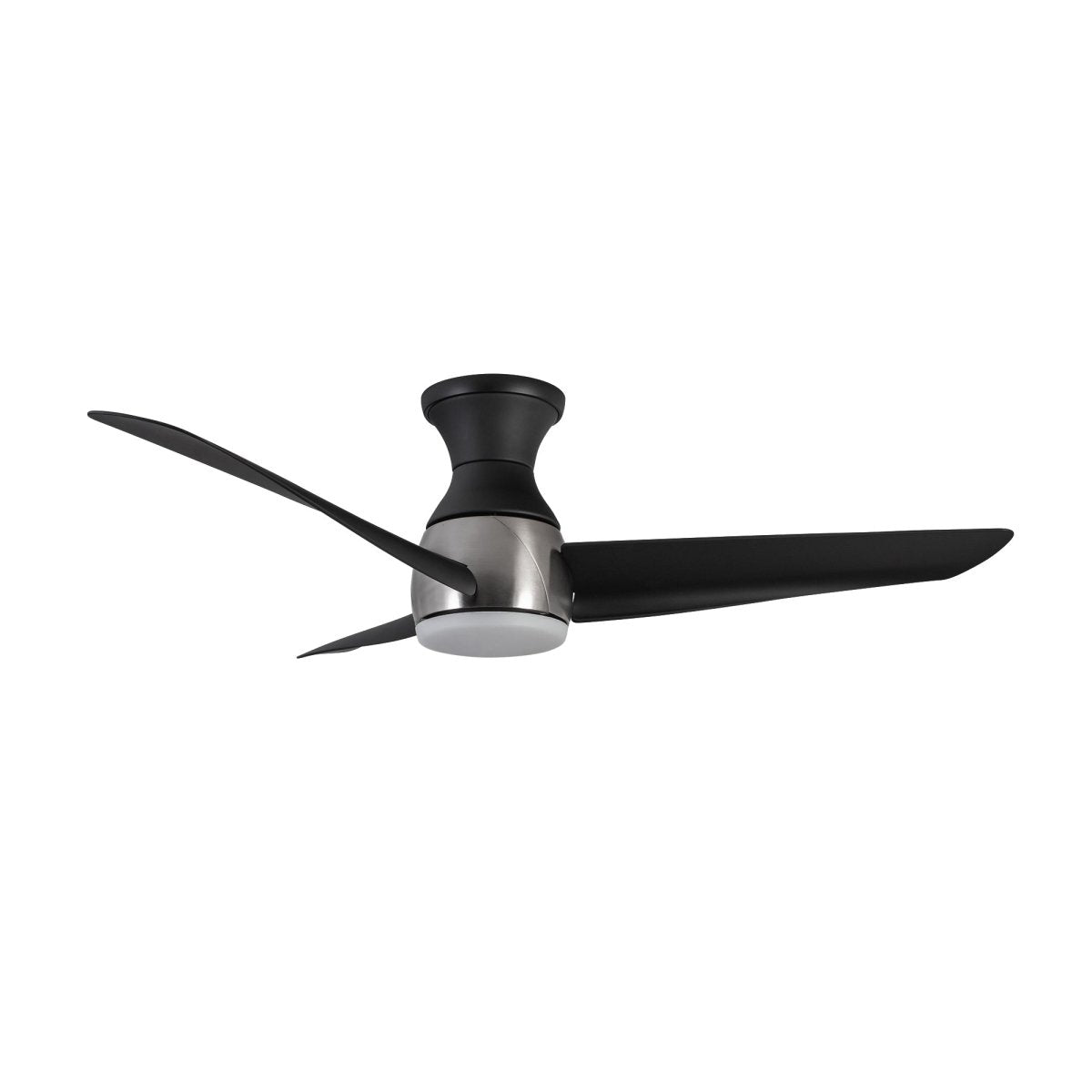 Ventilateur Thalia - Nickel brossé / noir mat 14 1/8" by Kuzco Lighting | Luminaires & cie