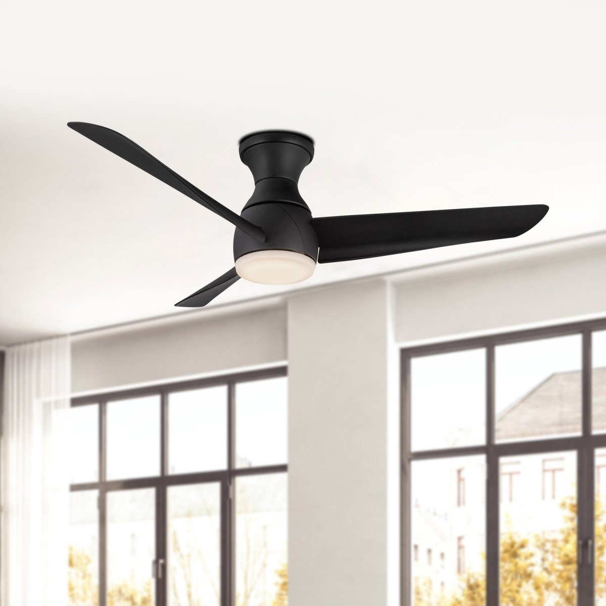 Ventilateur Thalia - Noir mat 14 1/8" by Kuzco Lighting | Luminaires & cie