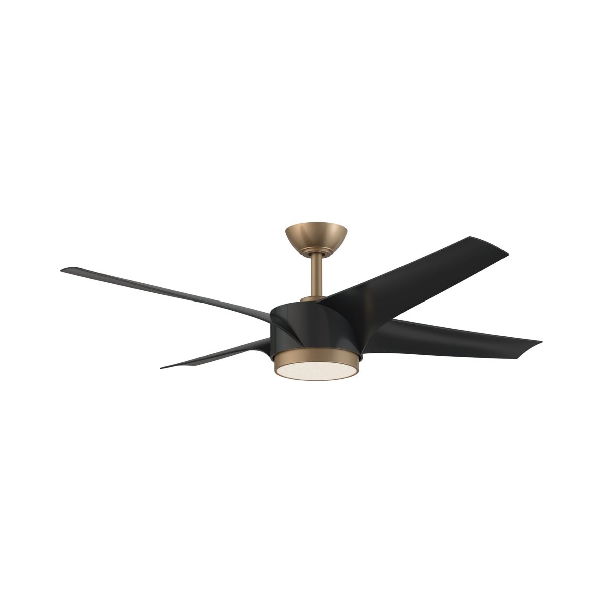 Ventilateur Vela - Noir et laiton by Kendal | Luminaires & cie