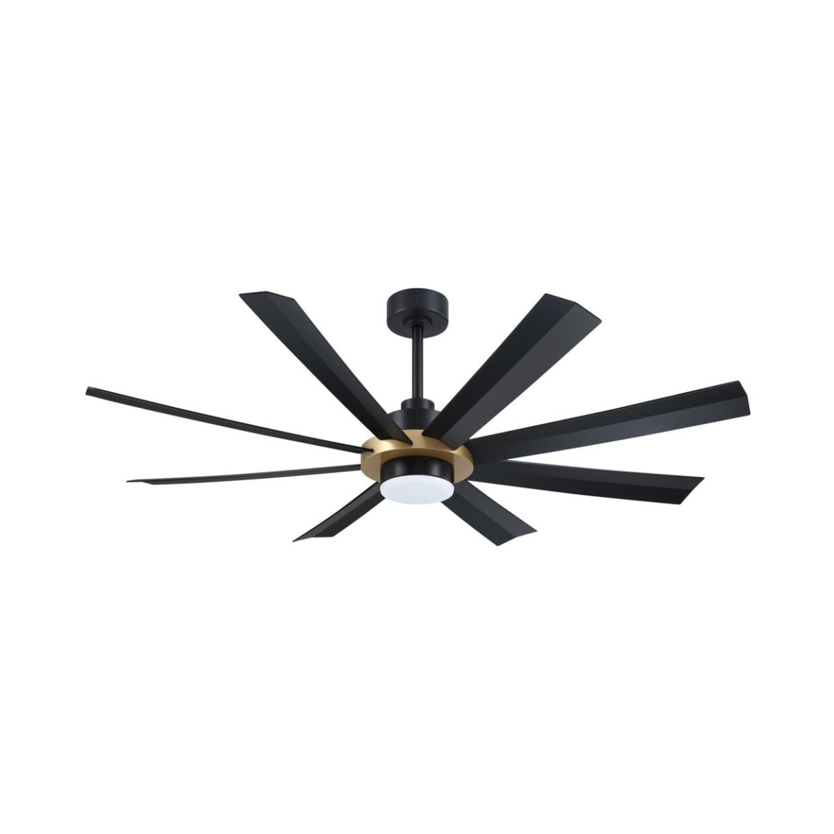 Ventilateur Venn - Noir et laiton 60" by Kendal | Luminaires & cie