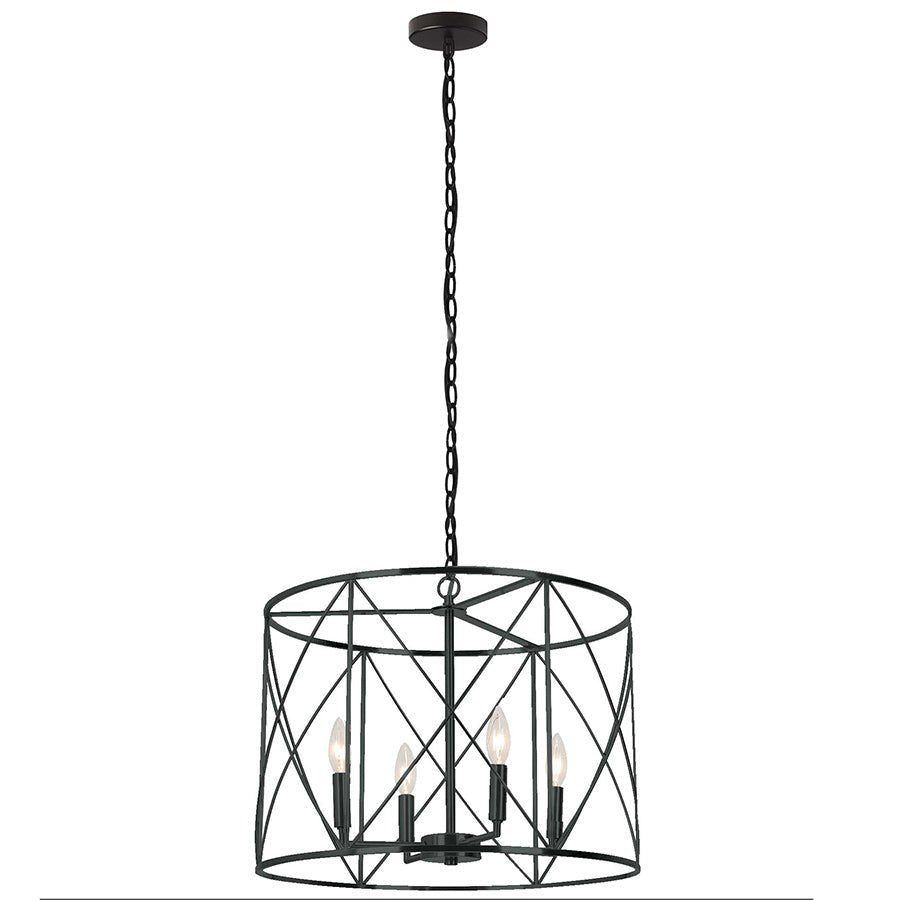 Chandelier Calah - Noir mat by Dainolite | Luminaires & cie