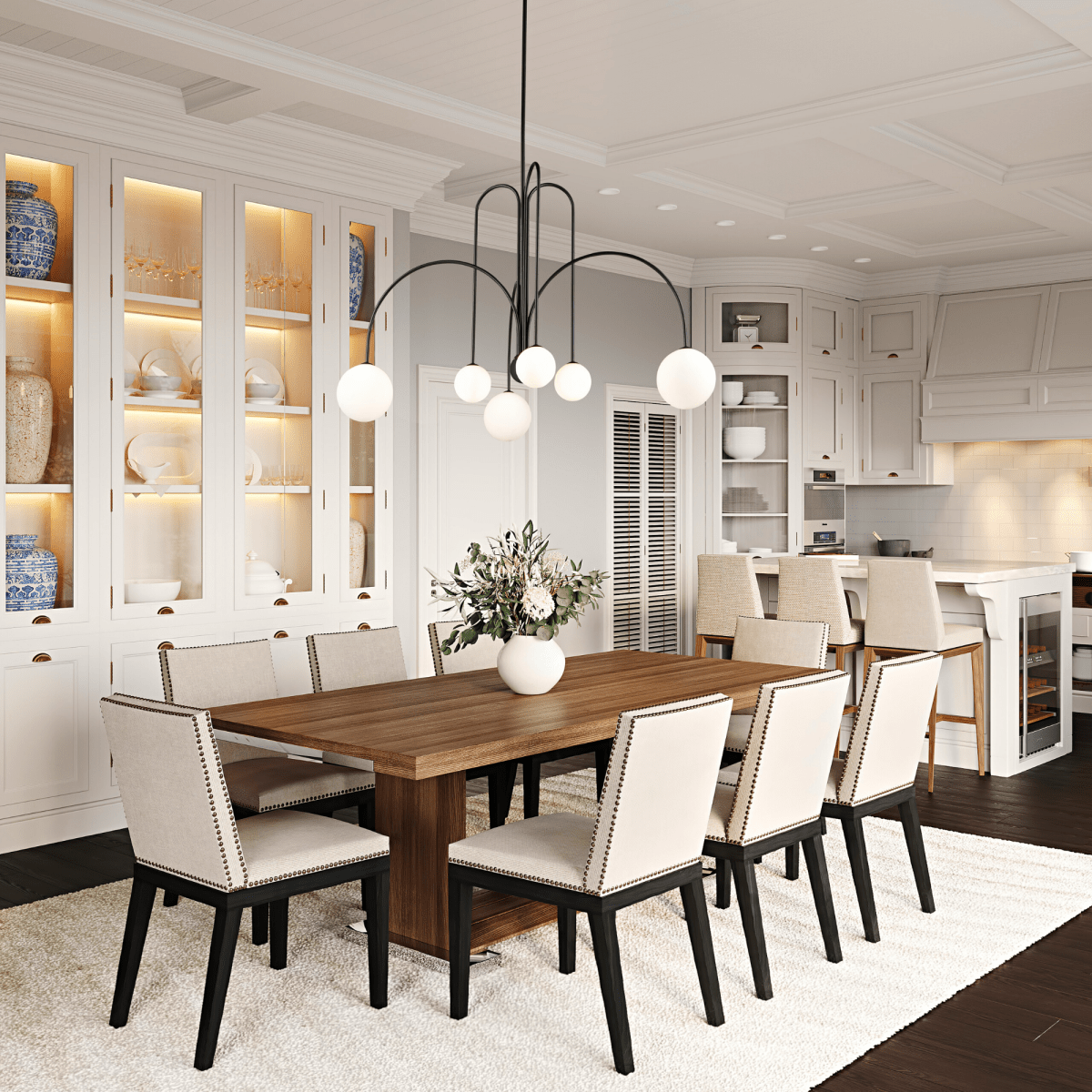 Chandelier Comet 6 Light - by Artcraft | Luminaires & cie