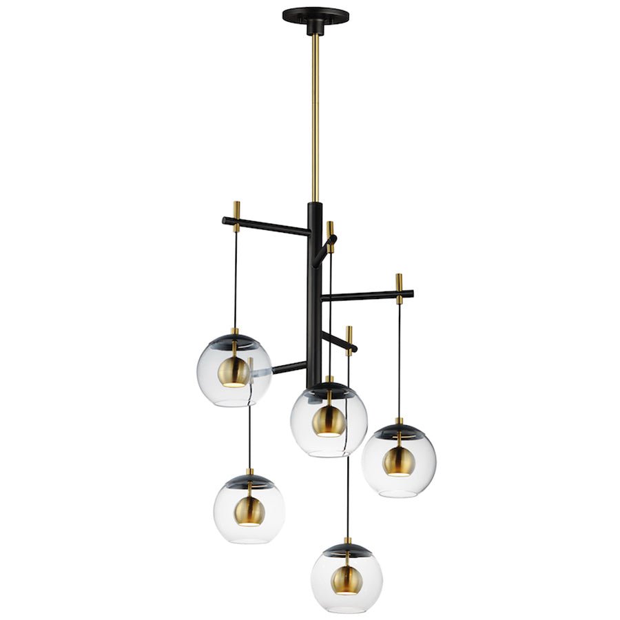 Chandelier Nucleus - 5 Lumières by ET2 Lighting | Luminaires & cie