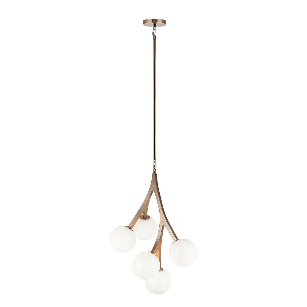 Chandelier Rami - Laiton doré vieilli 18" x 24" by Matteo Lighting | Luminaires & cie