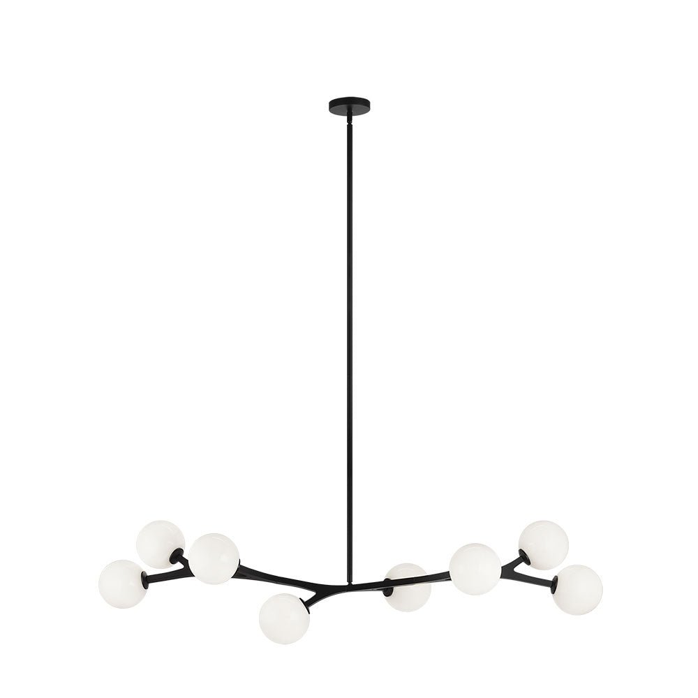 Chandelier Rami - Noir 55" x 15" by Matteo Lighting | Luminaires & cie