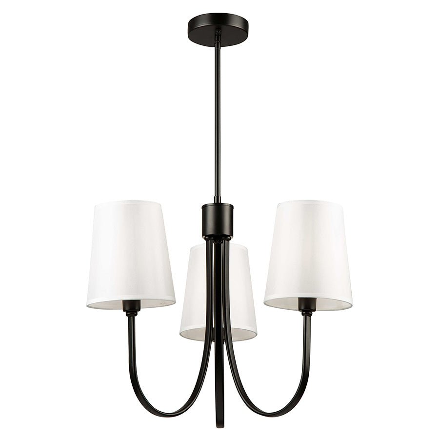 Chandelier Rhythm - Noir 3 Lumières by Artcraft | Luminaires & cie