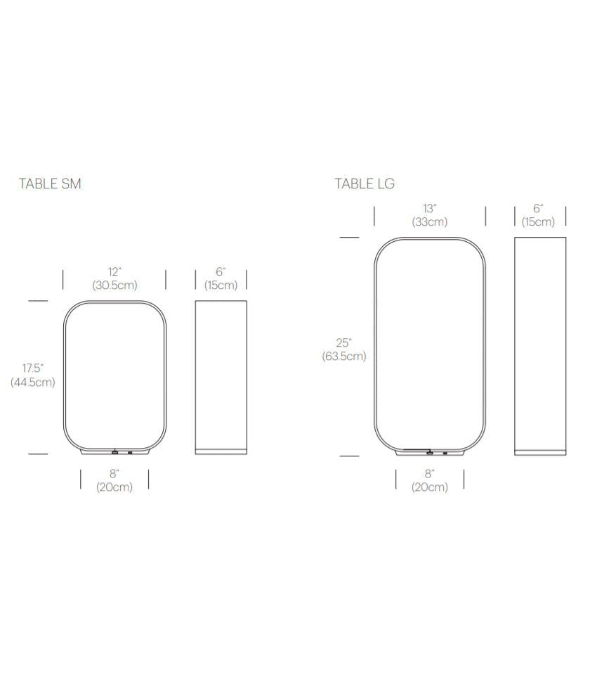Lampe de table Contour - Graphite / Noyer 17.5 pouces by Pablo Designs | Luminaires & cie
