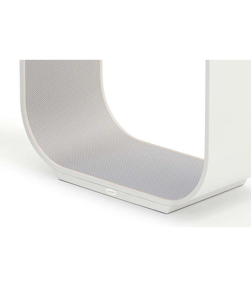 Lampe de table Contour - Graphite / Noyer 17.5 pouces by Pablo Designs | Luminaires & cie