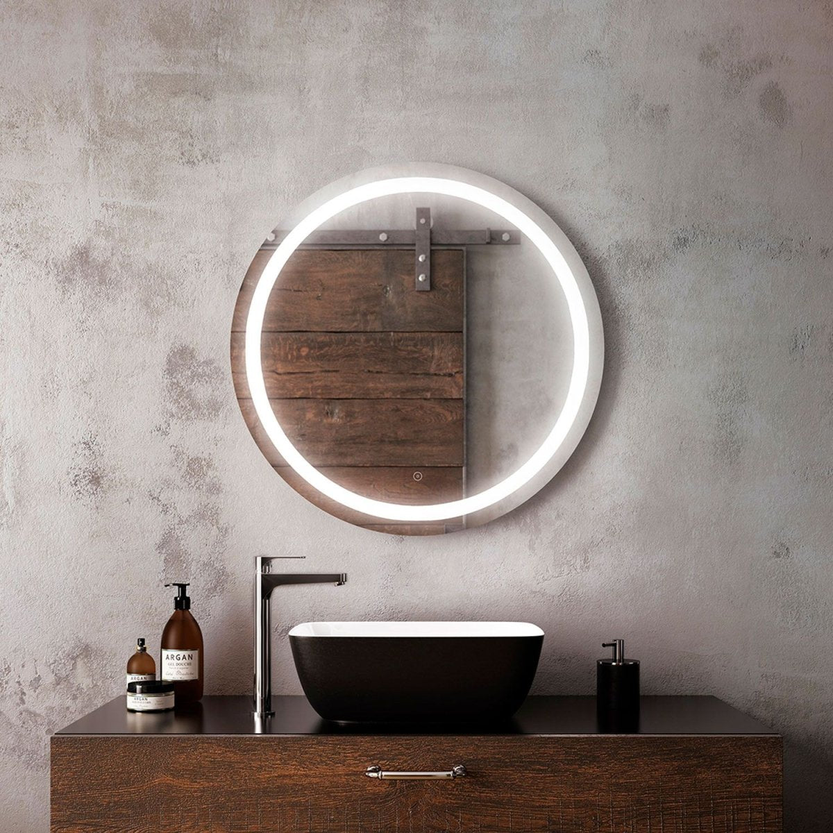 Miroir rétroéclairé Effect Rond - 30" by Miraz | Luminaires & cie