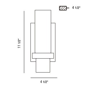 Murale Pillar - Chrome by Eurofase | Luminaires & cie