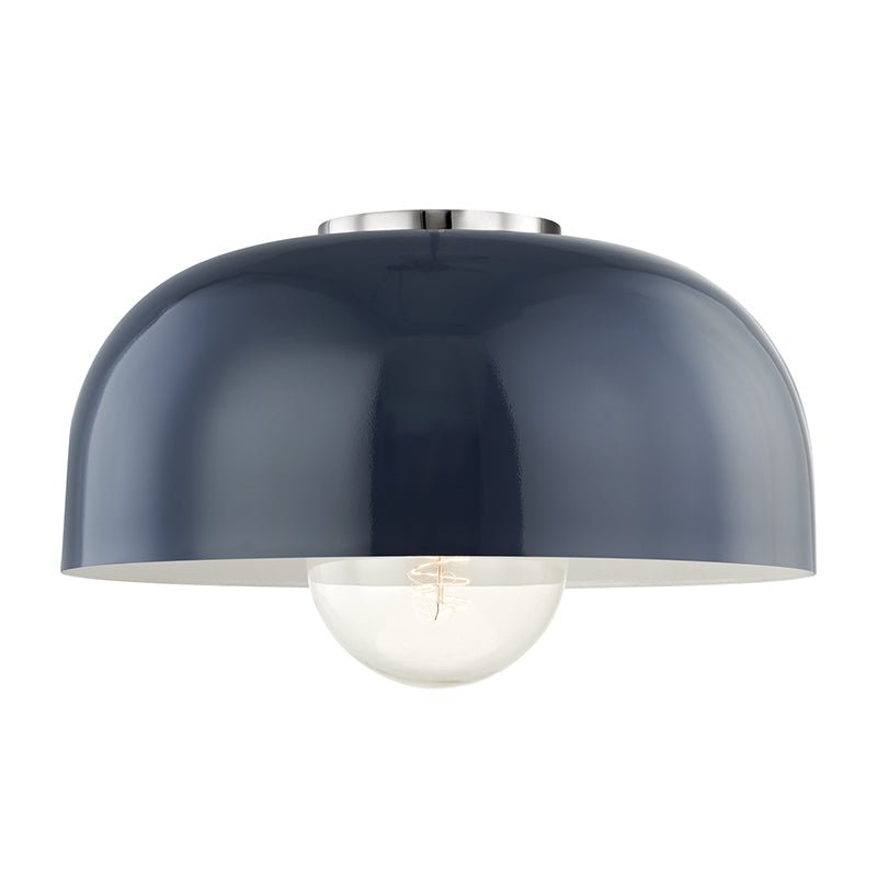 Plafonnier Avery H199501L - PN/NVY - by Mitzi | Luminaires & cie