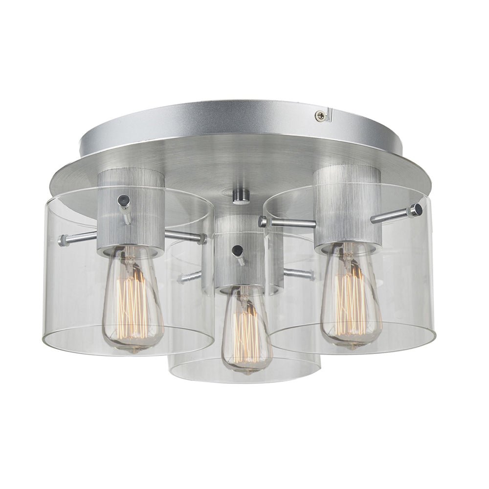 Plafonnier Henley 3 Light - Noir Satiné by Artcraft | Luminaires & cie